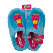Wholesale - Girls 11-3 Shopkins Lippy Lip Blue Plush Clog, UPC: 752229109162